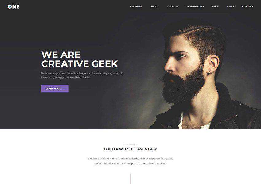 Meridian One One-Page free wordpress theme wp responsive business corporate