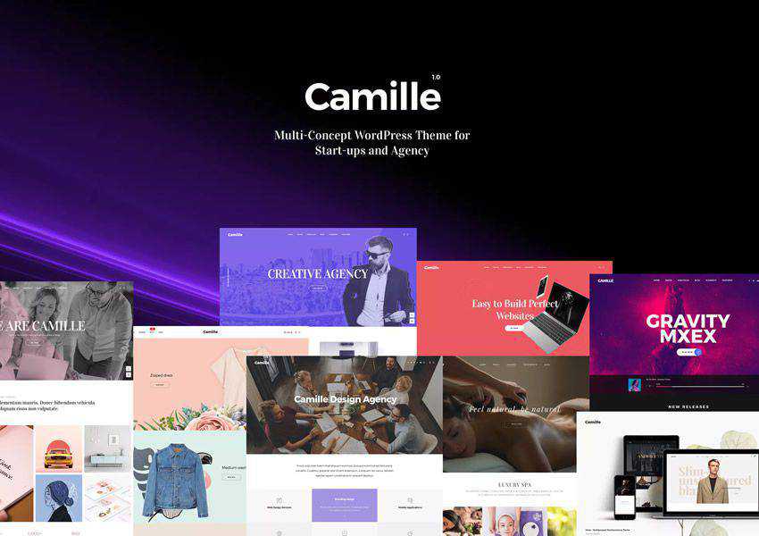 Camille Multi-Concept wordpress theme business corporate