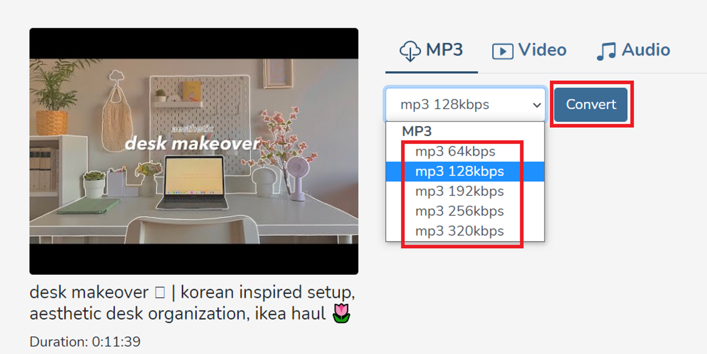 cómo convertir Youtube a MP3 usando 320YTmp3_paso 2