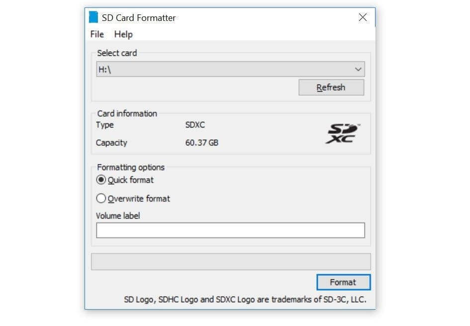 El mejor software de formateo de tarjetas SD