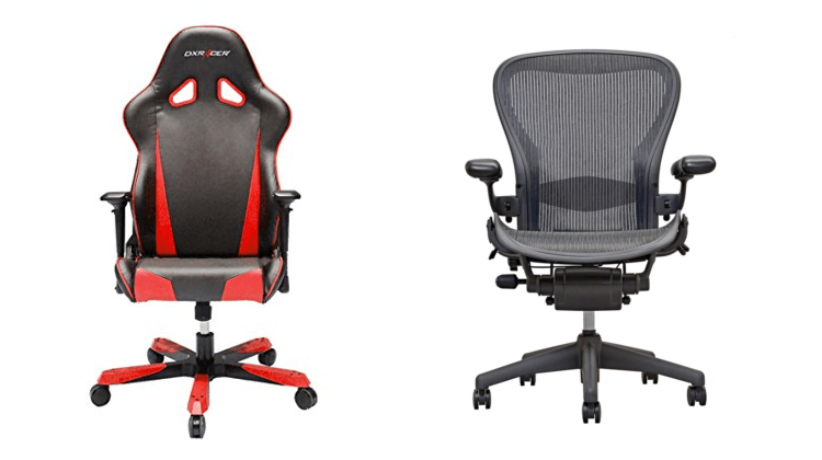 Diferencias en el diseño de las sillas