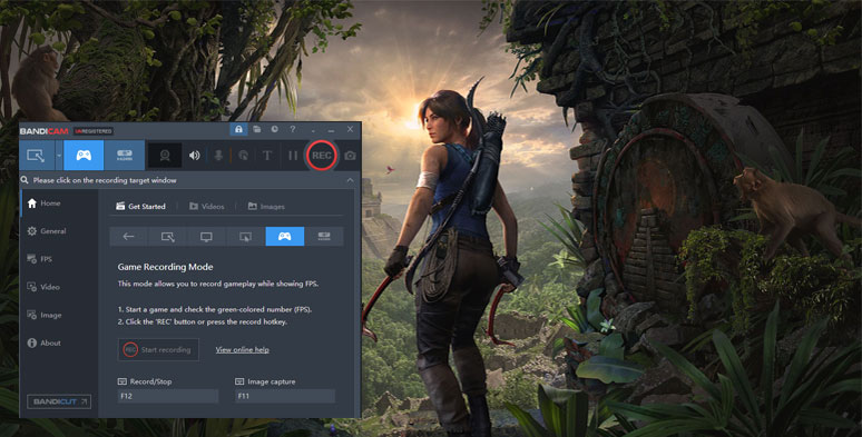 Graba el juego Shadow of Tomb Raider con el software de grabación Bandicam