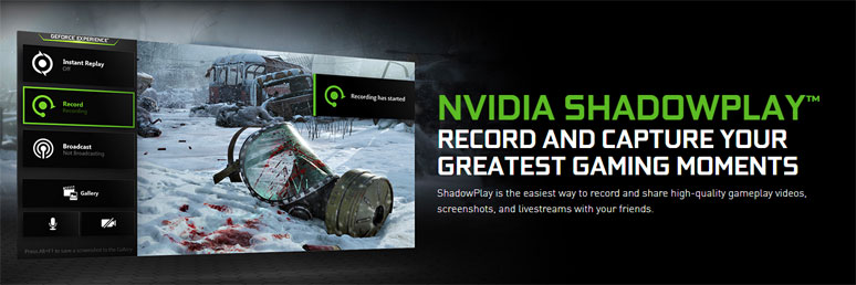 Nvidia ShadowPlay es el mejor software de grabación de juegos para los usuarios de GPU Nvidia 