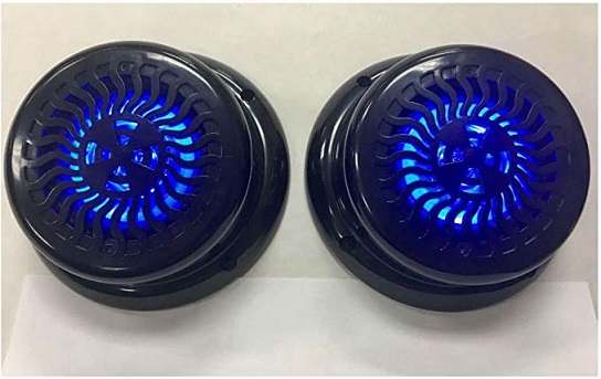 KCHEX 2 Negro Azul Ondulado LED