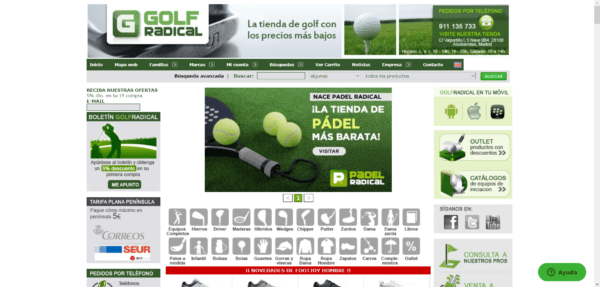 1- Golf Radical - Mejor tienda de golf online