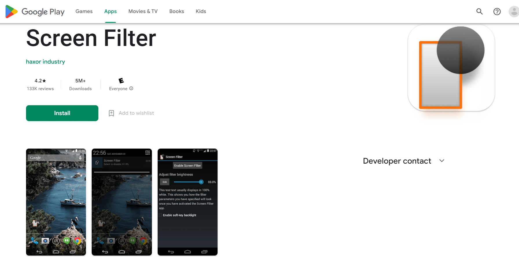 filtro de pantalla página web | aplicación para reducir el brillo de la pantalla