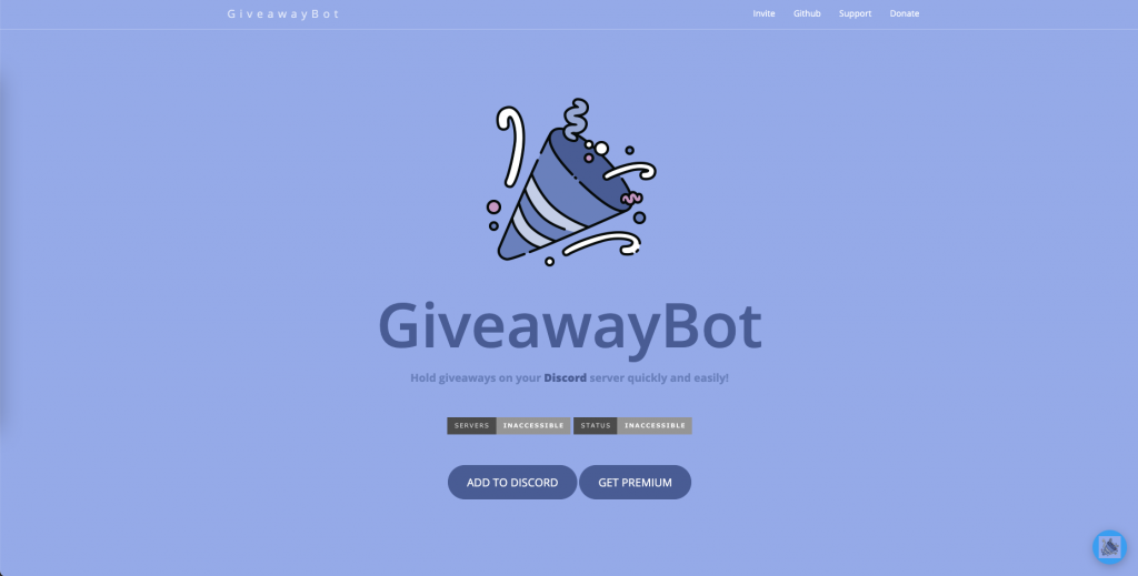 GiveawayBot crea un sorteo en tu servidor Discord