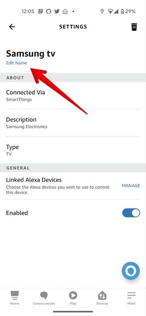 Alexa App Samsung Tv Cambiar Nombre
