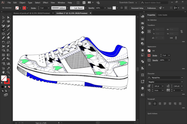 1. Adobe Illustrator - mejor programa de diseño de calzado
