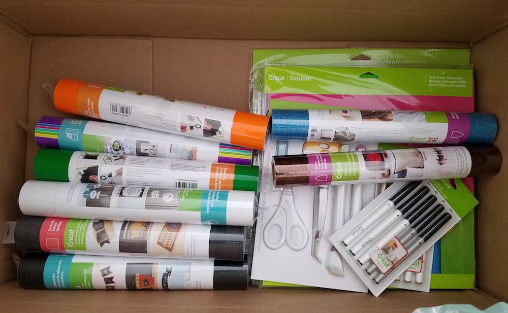 caja de suministros de Cricut