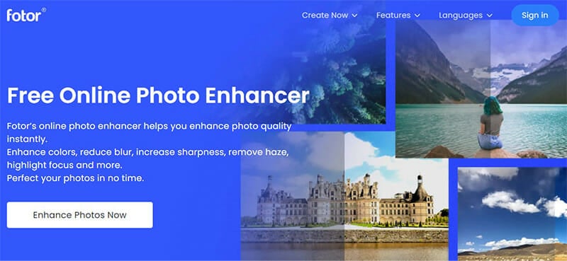 Fotor es un mejorador de fotos online gratuito para crear gráficos profesionales