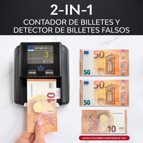 Contador de Billetes y detector de billetes falsos de Zenacas
