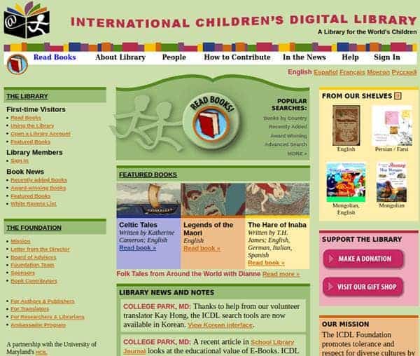 Biblioteca Digital Internacional para Niños