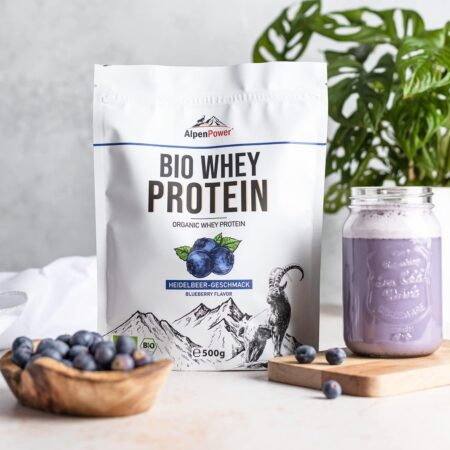 AlpenPower Proteína Whey Orgánico sabor Arándano