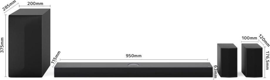 6 mejores altavoces 5.1 13 LG S70TR - Barra de Sonido Inteligente 500W Potencia y 5.1.1 Canales