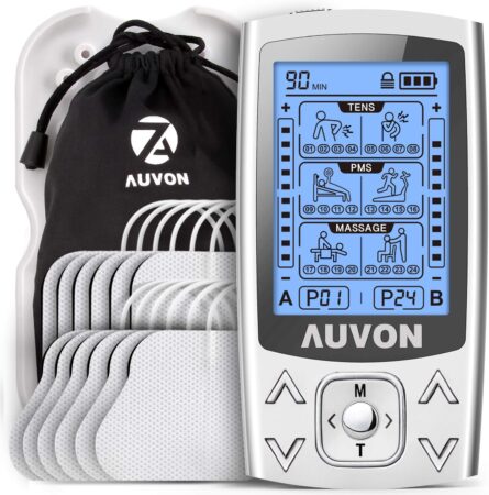 6 mejores electroestimuladores 25 AUVON 3-en-1 Electroestimulador muscular