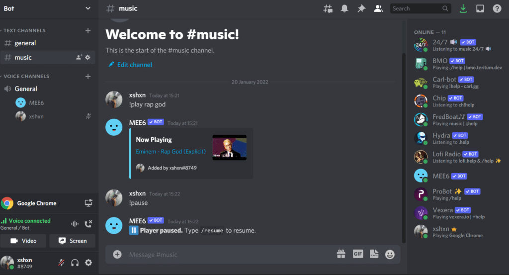 6 Mejores Bots de Música de Discord (Para Spotify, YouTube) 35 MEE6 Discord music bot
