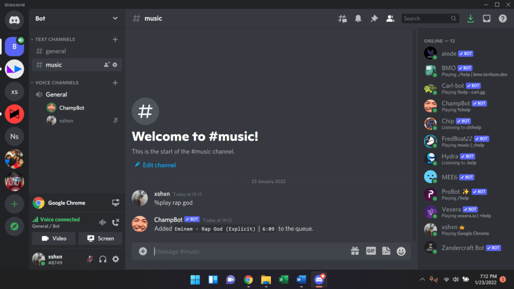 6 Mejores Bots de Música de Discord (Para Spotify, YouTube) 45 ChampBot Bot musical de Discord