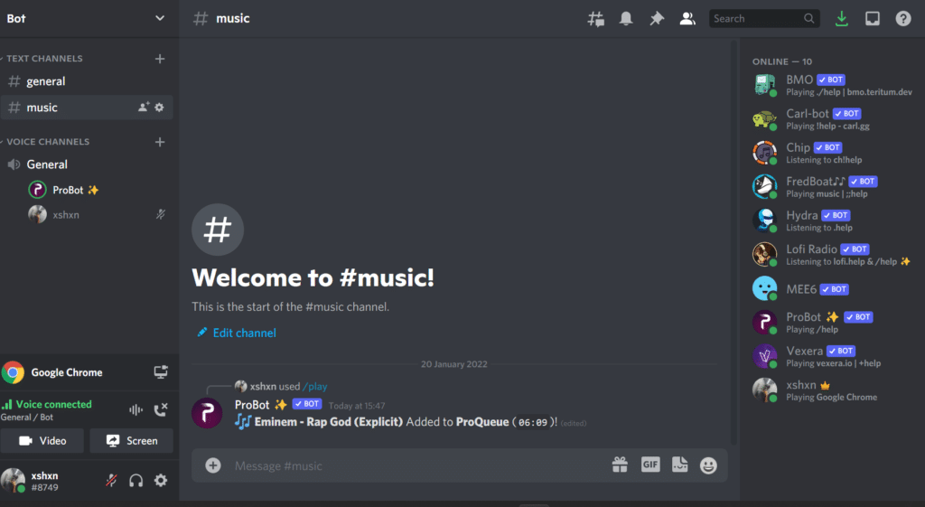 6 Mejores Bots de Música de Discord (Para Spotify, YouTube) 40 Bot de música de Discord Probot