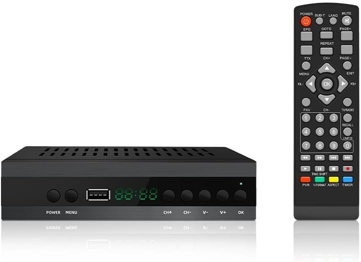 6 mejores receptores satélite 20 Decodificador TV DVB-T T2 H265 HEVC receptor satelite