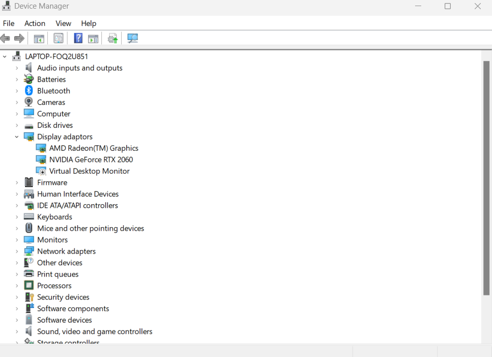 Administrador de dispositivos