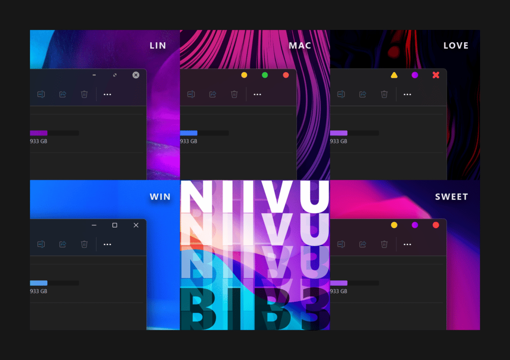 El mejor tema oscuro de Windows 11: BIB3