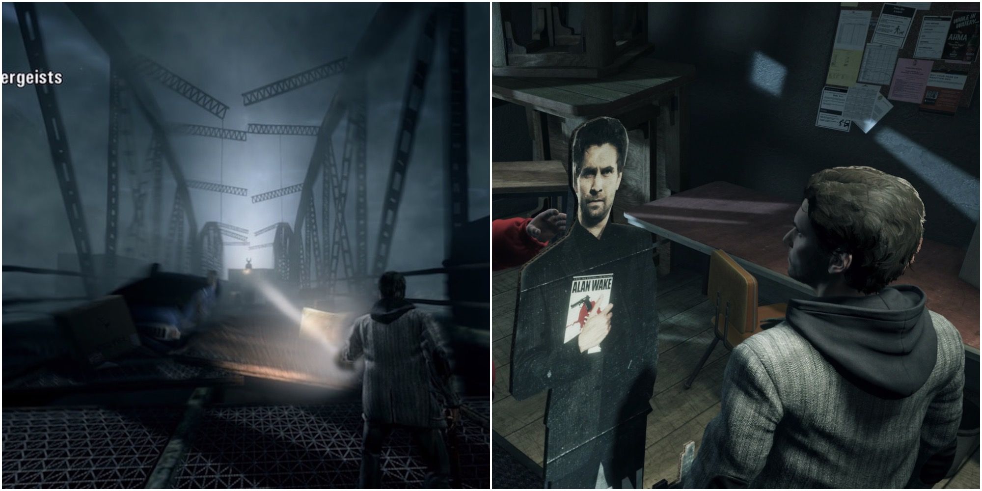imagen partida de alan wake gameplay y recorte de alan wake