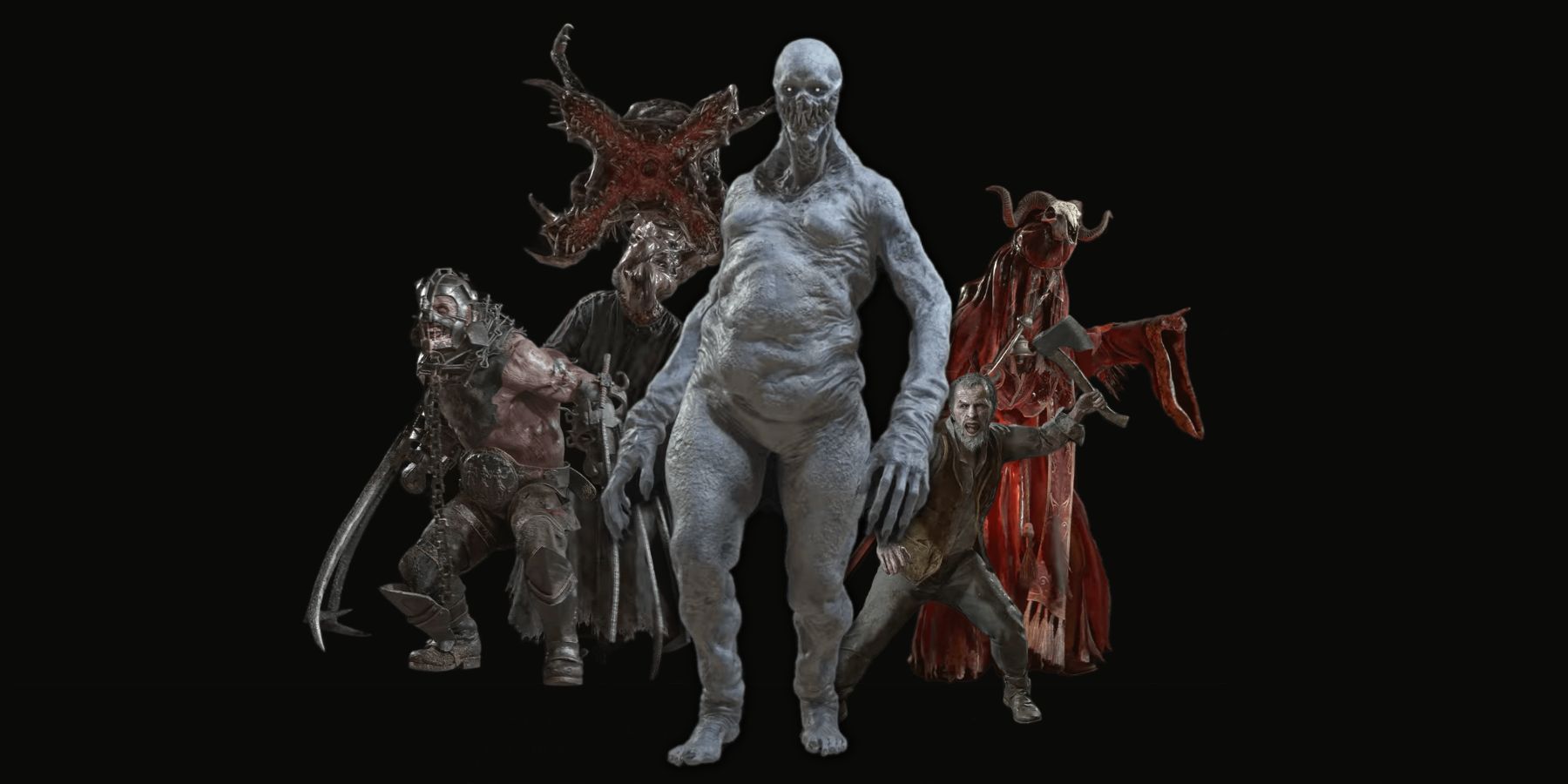 imagen que muestra a los enemigos icónicos del remake de re4. 