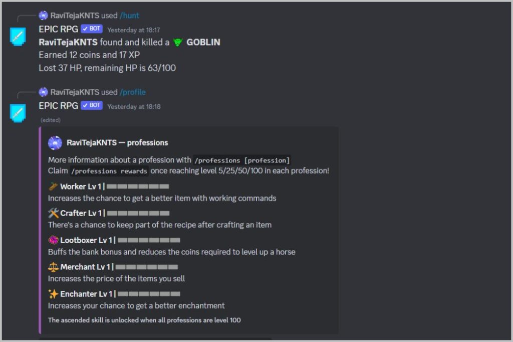 6 mejores juegos de Discord para añadir a tu servidor 42 Bot de Discordia RPG Épico