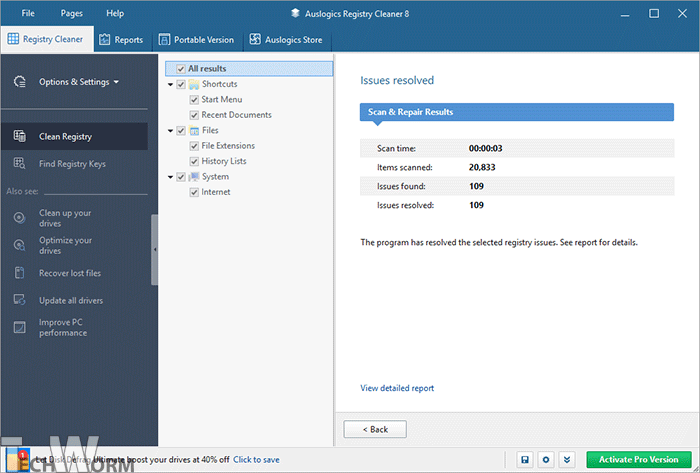 6 mejores limpiadores del Registro para PC con Windows 10 y 11 26 Limpiador del Registro Auslogics