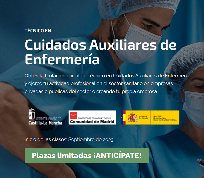 6 Mejores cursos de Técnico en Cuidados Auxiliares de Enfermería de Madrid 8 Curso Técnico en Cuidados Auxiliares de Enfermería - EFAS