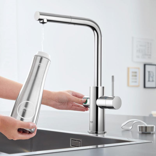 Grifo de cocina cromado
