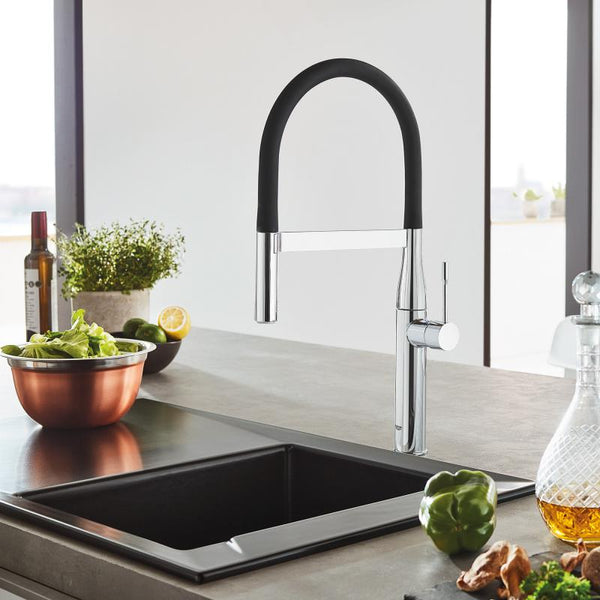 grifo de cocina de acero inoxidable