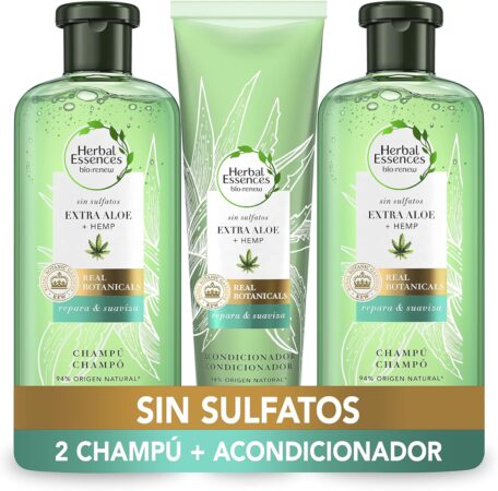 Herbal Essences x2 Champú Sin Sulfatos Ni Siliconas Y Acondicionador