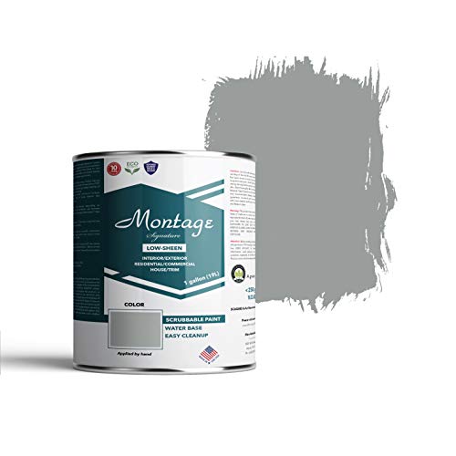 El mejor color de pintura para tu sala multimedia: Crea el ambiente perfecto 6 Pintura ecológica para interiores/exteriores Montage Signature, Crepúsculo, bajo brillo, 1 galón (3,78 litros)