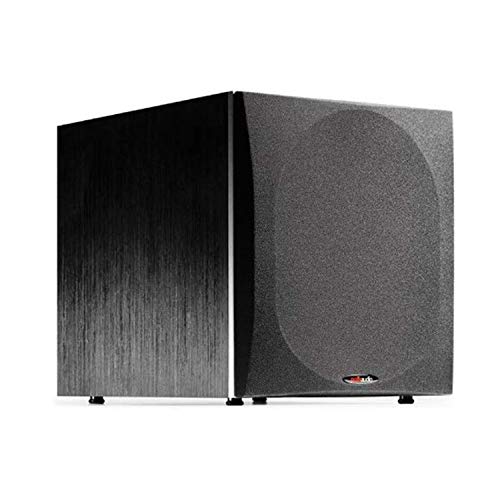 Polk Audio PSW505 12" Subwoofer motorizado - Impacto de graves profundos & Sonido sin distorsiones | Hasta 460 vatios | Fácil integración con sistemas de cine en casa