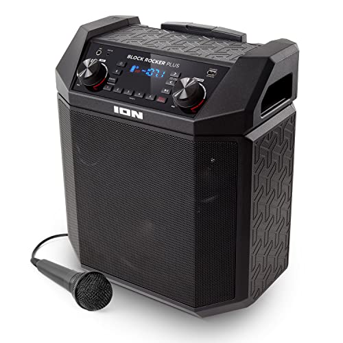 ¿Cómo se daña un altavoz y cómo evitarlo? 8 ION Audio Block Rocker Plus - Altavoz Bluetooth portátil de 100 W con batería, micrófono de karaoke, radio AM FM, ruedas y asa telescópica y carga USB