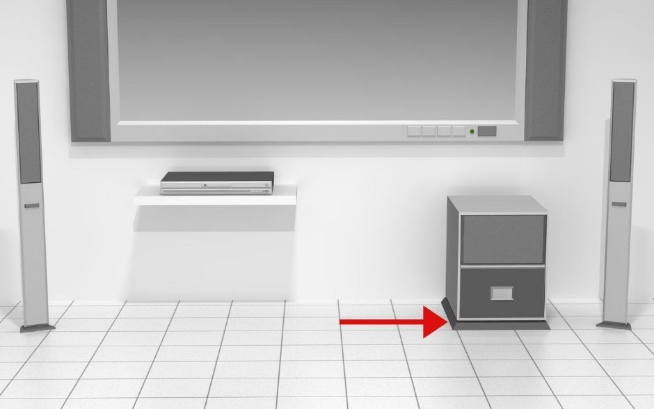 ¿Son mejores los subwoofers en moqueta o en superficie dura?