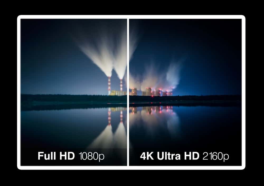 Resolución del proyector 4K frente a 1080p