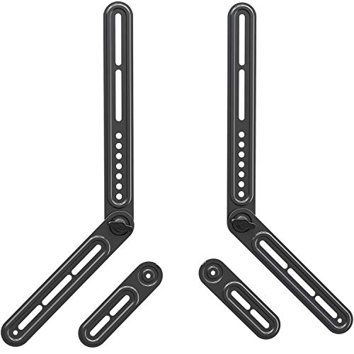¿Se puede montar una barra de sonido al revés? 9 Soporte para barra de sonido Mounting Dream Soporte para barra de sonido de TV para montar encima o debajo del televisor Se adapta a la mayoría de barras de sonido de hasta 22 lbs, con placas de extensión largas y cortas desmontables MD5420