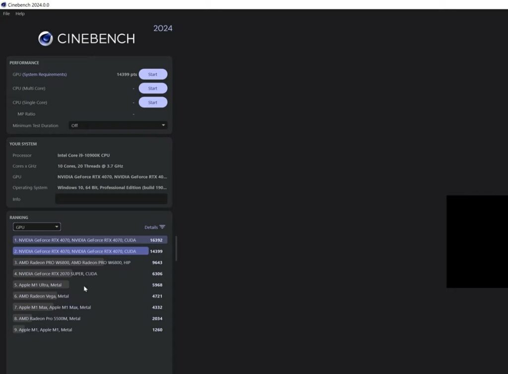 El mejor software Gratis para medir el rendimiento de tu GPU para PC 25 Herramienta de evaluación comparativa de la GPU Cinebech