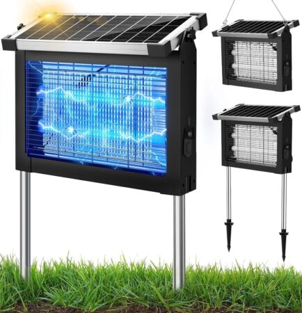 Dnenellr Lámpara Antimosquitos Exterior Solar