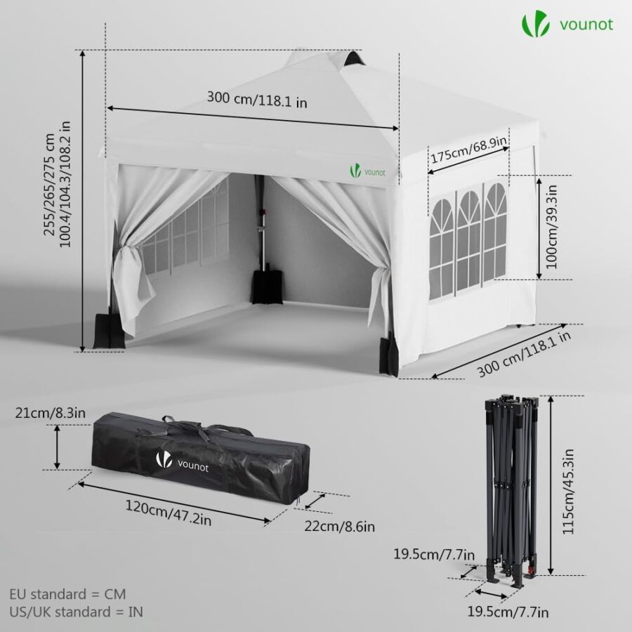 review y opiniones VOUNOT Carpa Plegable Gazebo
