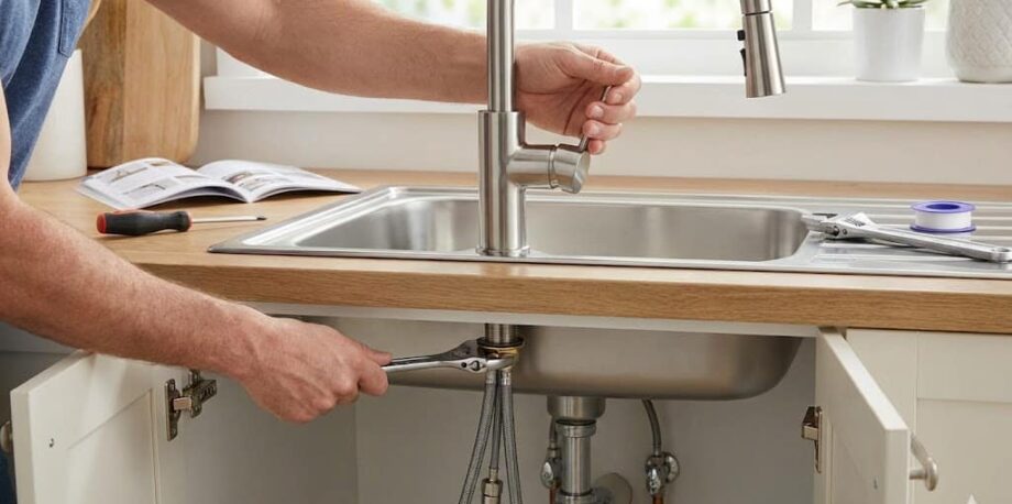 Cómo Instalar un Grifo de Cocina Extraíble Paso a Paso 3 Cómo Instalar un Grifo de Cocina Extraíble Paso a Paso Sin Llamar al Fontanero