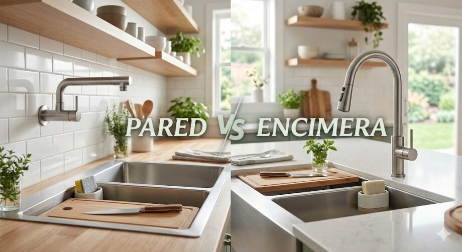 Ventajas y desventajas de los grifos de cocina de pared frente a los de encimera 3 Ventajas y desventajas de los grifos de cocina de pared frente a los de encimera
