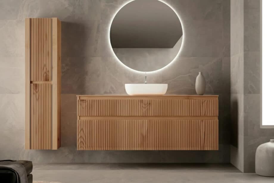 Mueble de baño de madera maciza Bruntec Alpes